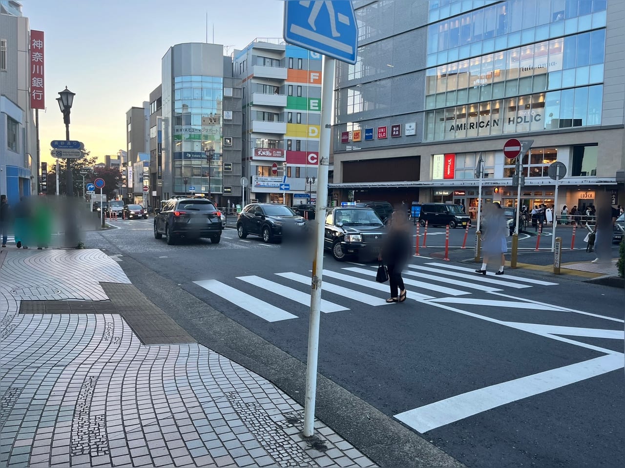 お店から見た景色