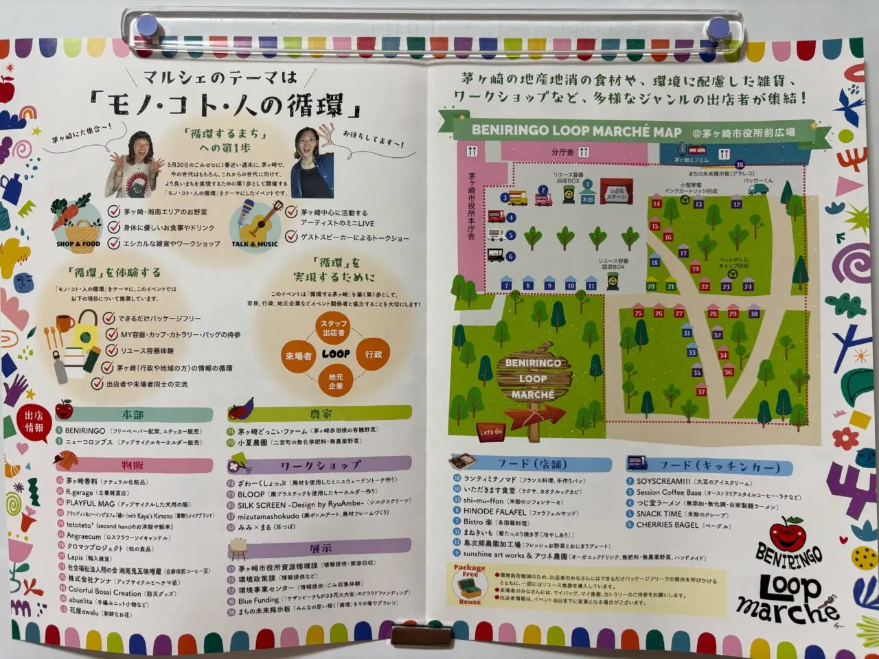 茅ヶ崎市役所前広場で開催される「BENIRINGO LOOP MARCHE」