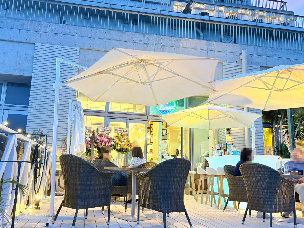 Re:Luana beach 茅ヶ崎店のテラス