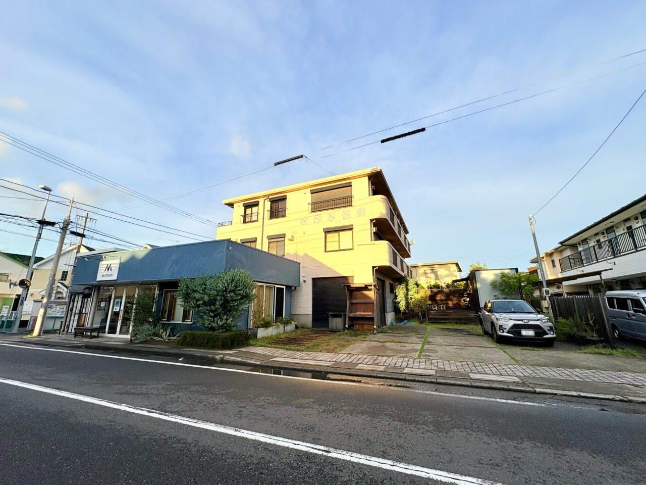 茅ヶ崎ストーリーマルシェの会場となる松尾建設株式会社の外観