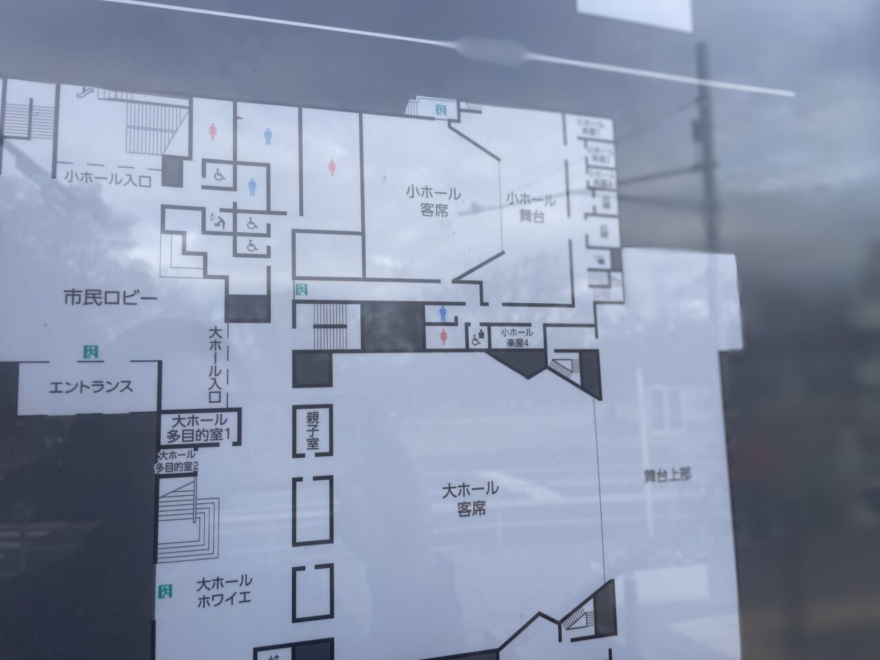 茅ヶ崎市民文化会館館内案内図小ホール