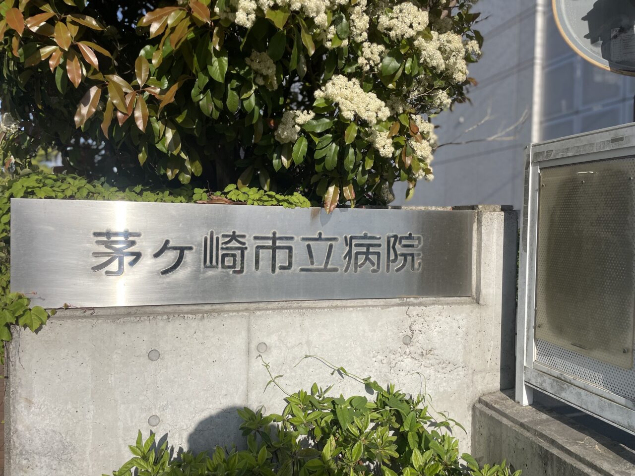 茅ヶ崎市立病院の看板