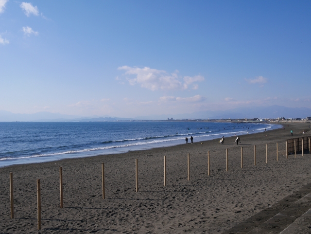 サザンビーチちがさきの海岸風景