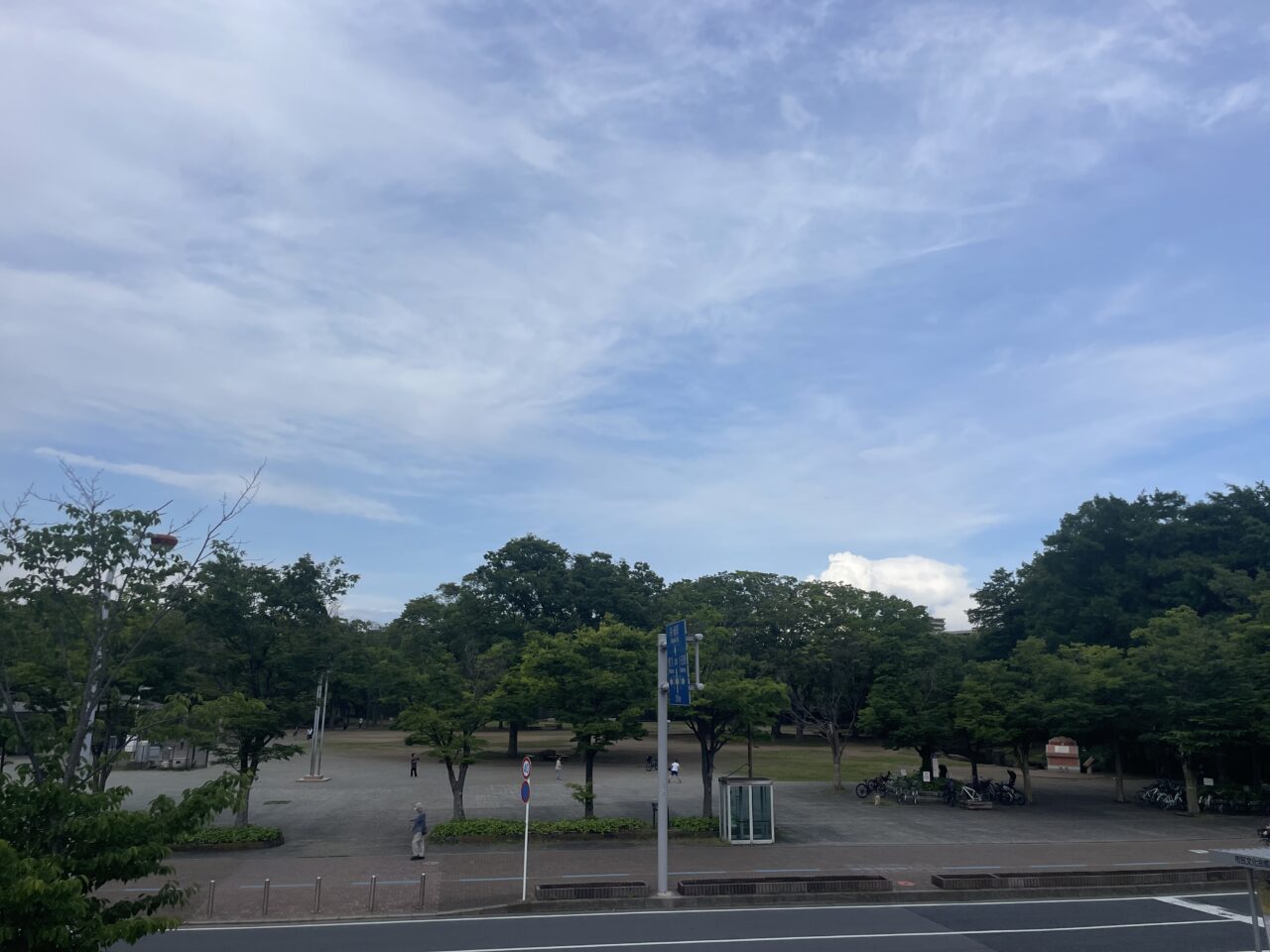 CHIGASAKI COMMUNITY FESTIVAL会場周辺の中央公園と道路の様子