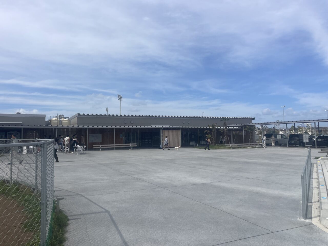 道の駅湘南ちがさきの交流広場付近の様子