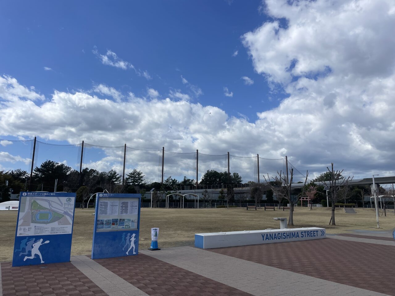 納涼祭の会場となる柳島スポーツ公園コミュニティ広場