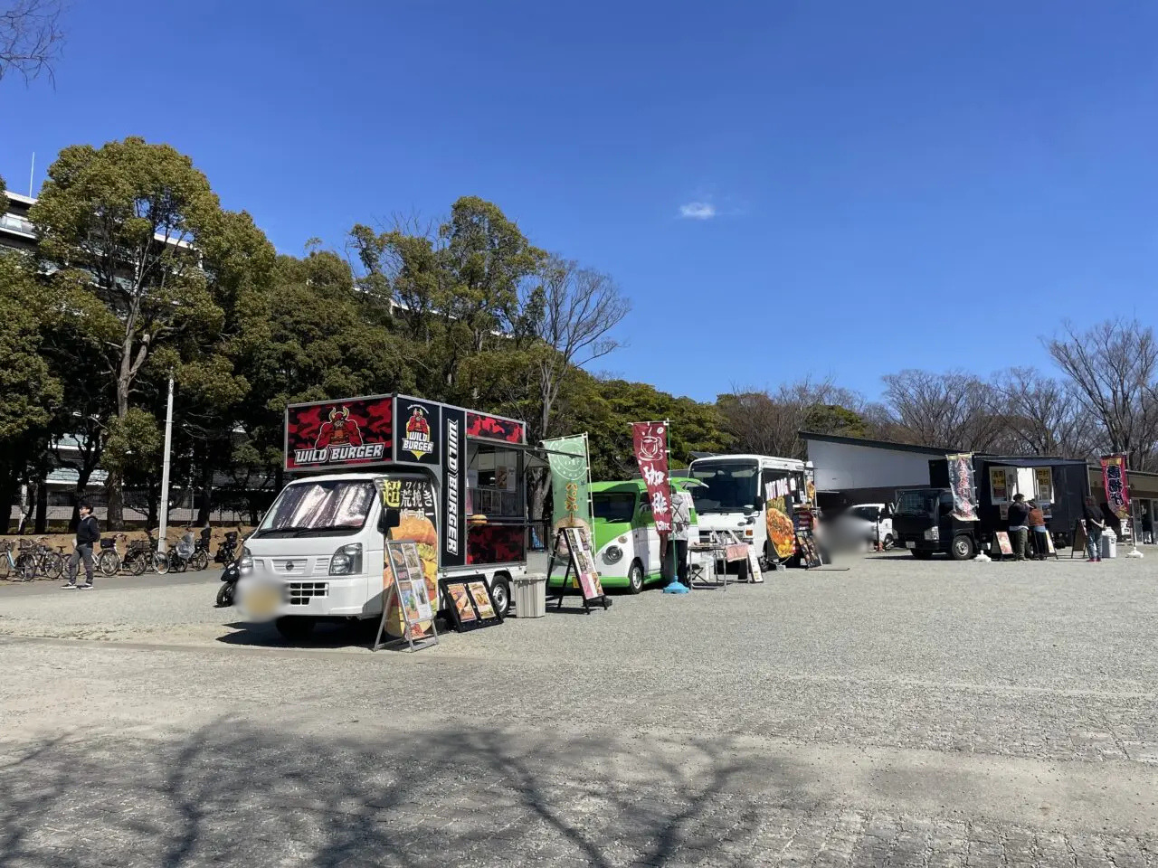 第一カッターきいろ公園で過去に開催されたイベントとキッチンカーの様子