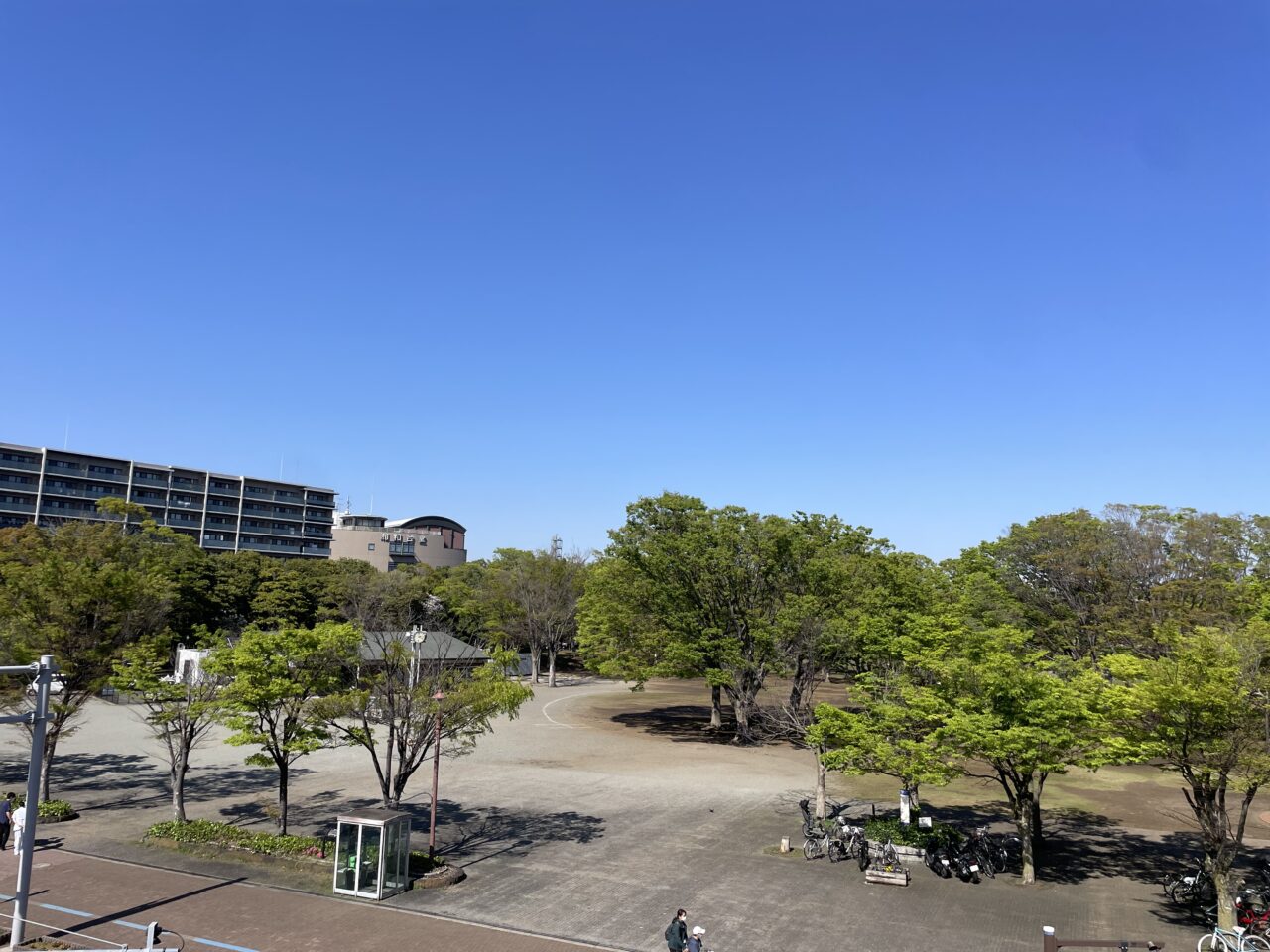 茅ヶ崎あそび場ミュージアムが開催される第一カッターきいろ公園の広場